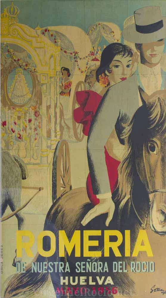 Romería de Nuestra Señora del Rocío 1956 El Rocío